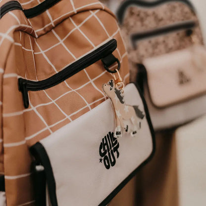 Sac à dos primaire - carreau caramel