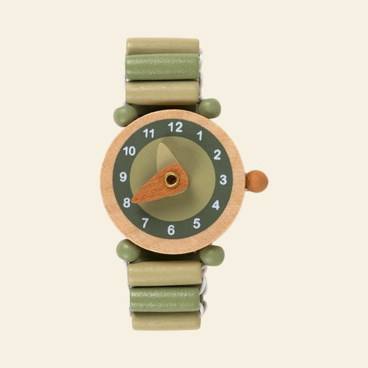 Montre en bois - vert