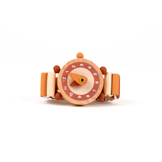 Montre en bois rose