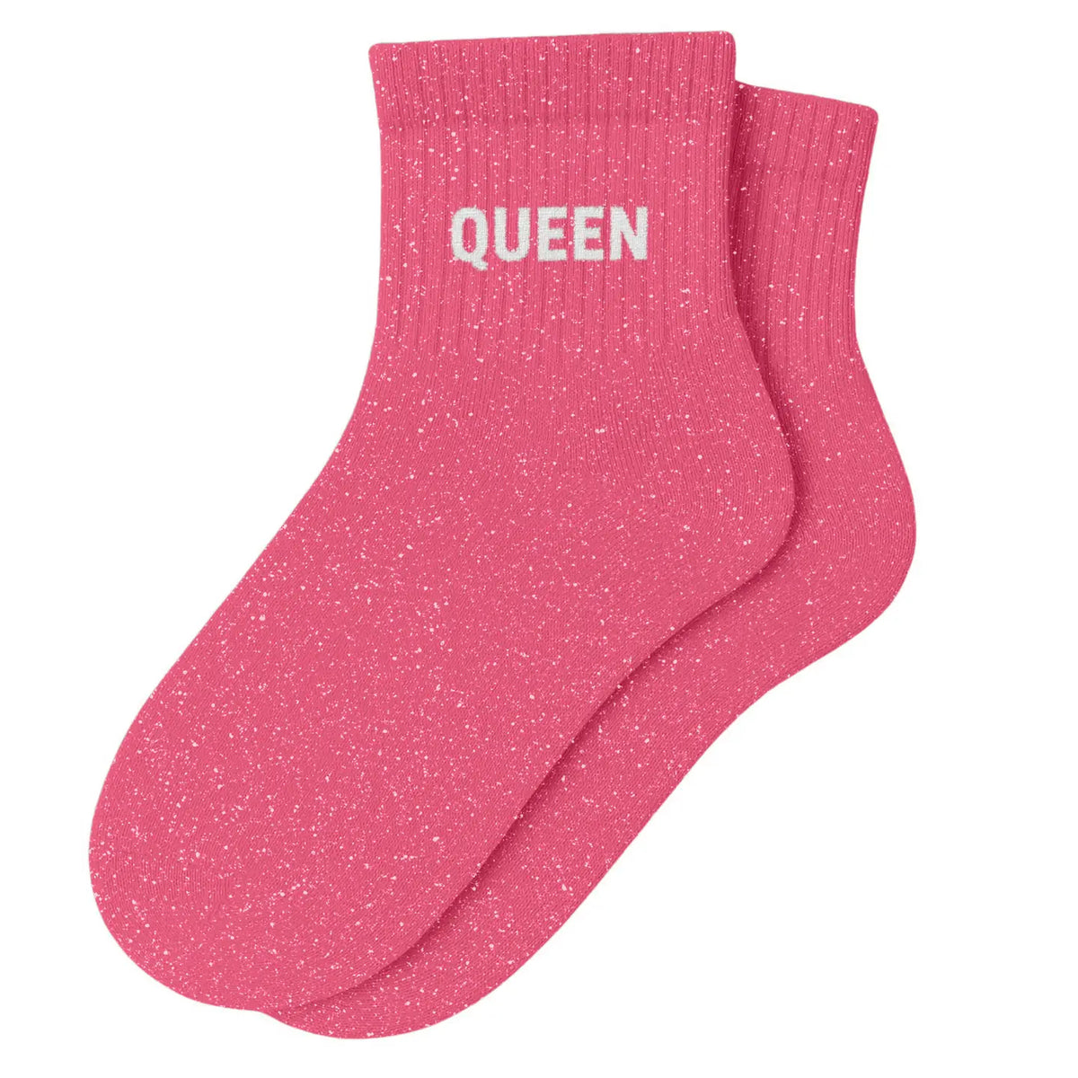 Chaussettes à paillettes - queen rose