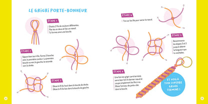Mon coffret d’artiste – Mes scoubidous en néon – Auzou