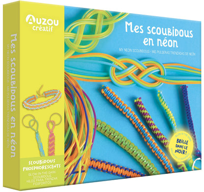 Mon coffret d’artiste – Mes scoubidous en néon – Auzou