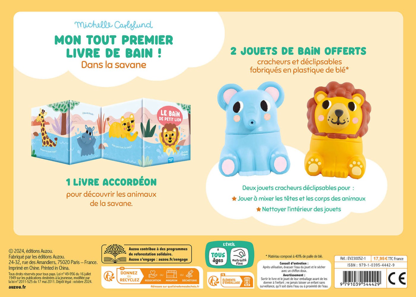 Mon premier livre de bain - Auzou