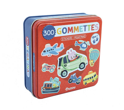 Boîte métal 300 gommettes - Auzou