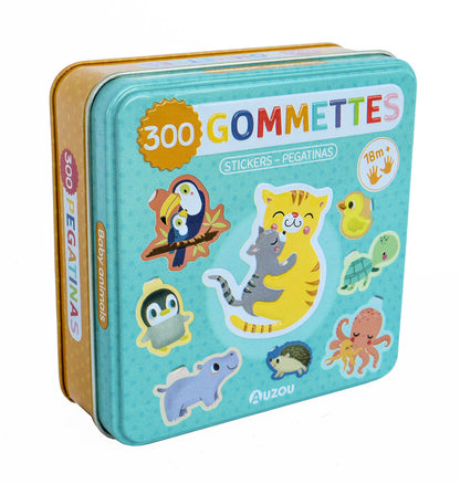 Boîte métal 300 gommettes - Auzou
