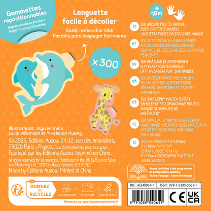 Boîte métal 300 gommettes - Auzou