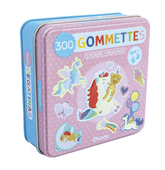 Boîte métal 300 gommettes - Auzou