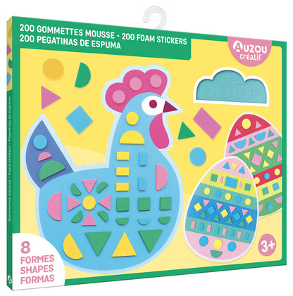Ma pochette d’artiste – 200 gommettes mousse - Auzou