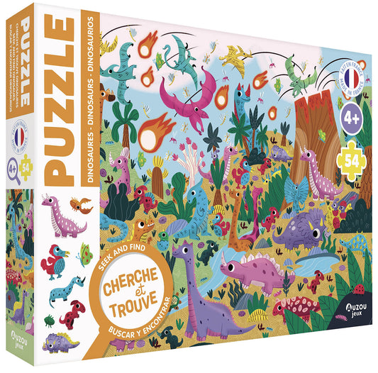 Puzzle 54 pièces - Cherche et trouve - Auzou