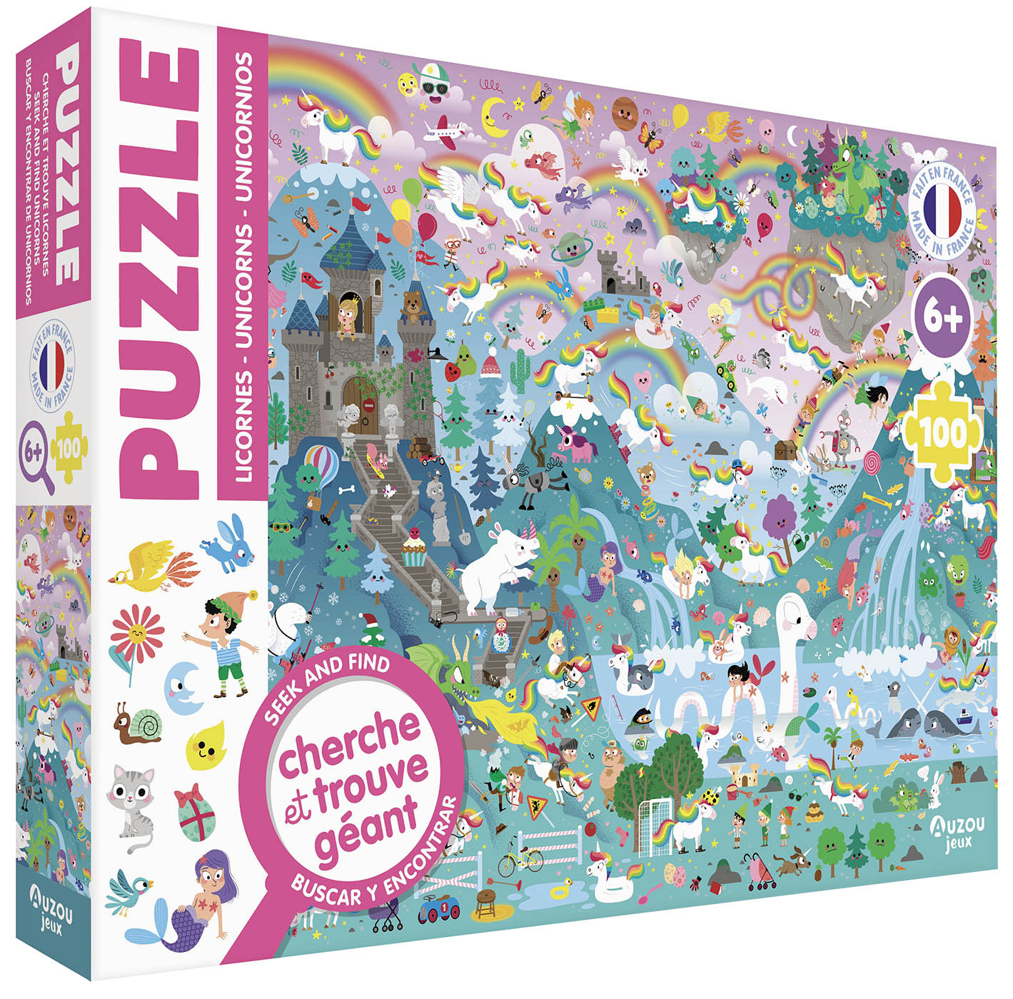 Puzzle 100 pièces - Cherche et trouve - Auzou