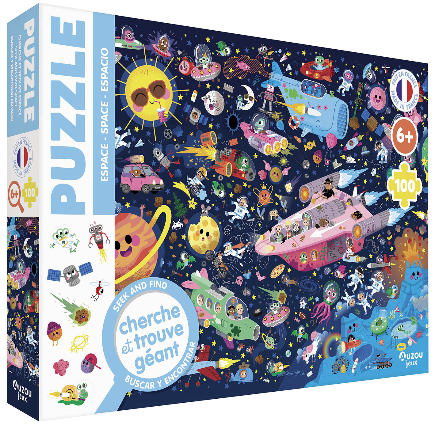 Puzzle 100 pièces - Cherche et trouve - Auzou