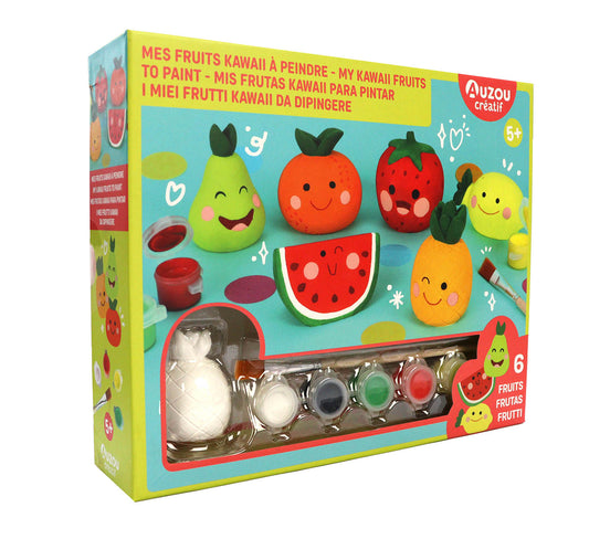 Mes fruits kawai a peindre