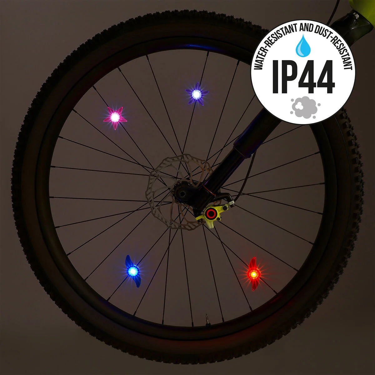 Set de 2 lumières LED pour rayons de vélo - Legami