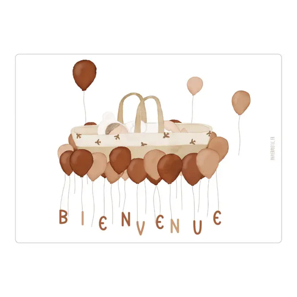 Carte Bienvenue - Papier Poetic