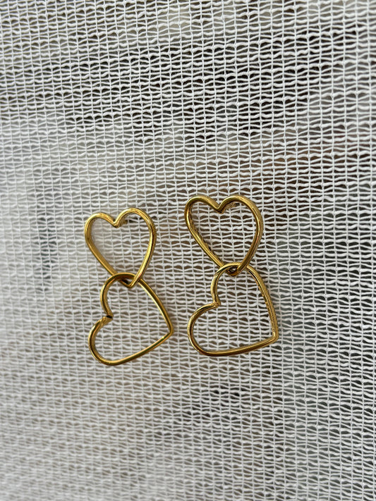 Boucles d'oreilles coeur - Lolo Yaya