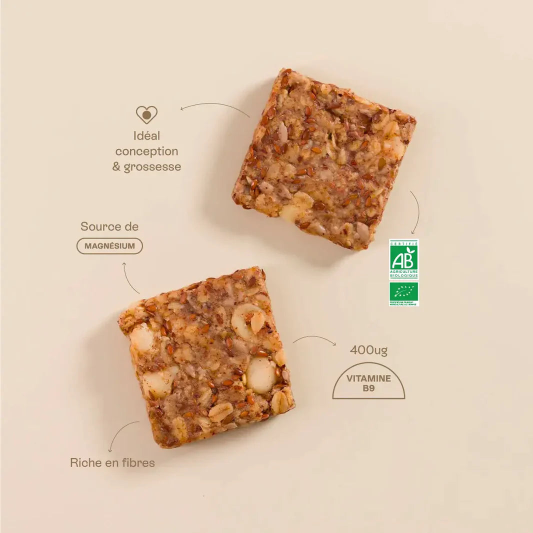 Vanifique - Snack vanille macadamia grossesse et conception - Jolly Mama