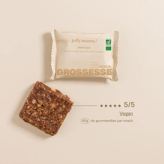 Vanifique - Snack vanille macadamia grossesse et conception - Jolly Mama