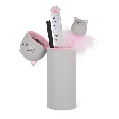 Trousse 2-en-1 en silicone souple Kawaii - Legami