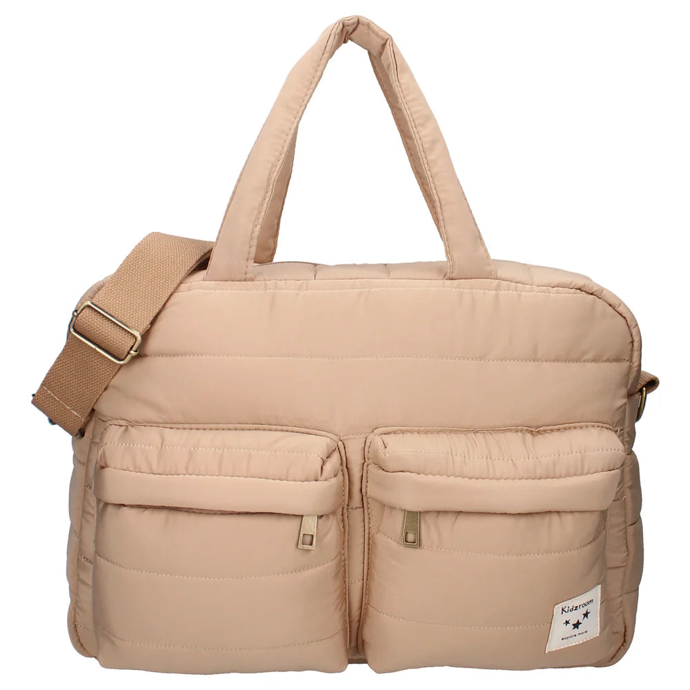 Sac à langer matelassé - marron