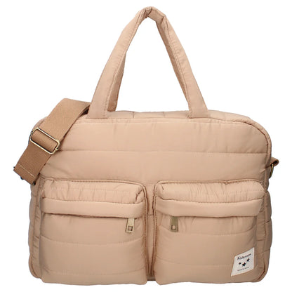Sac à langer matelassé - marron