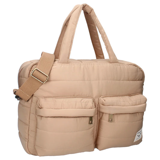 Sac à langer matelassé - marron