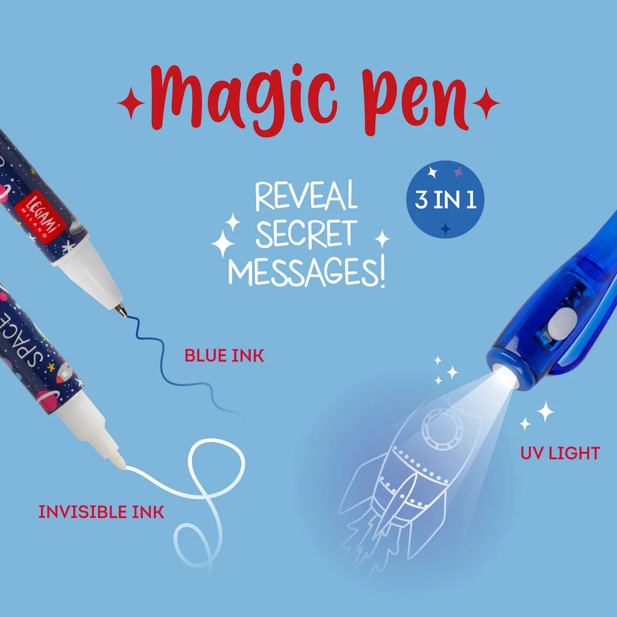 Stylo à encre invisible Magic Pen - Legami