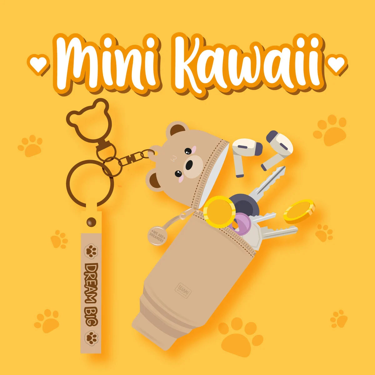 Porte-monnaie porte-clés Mini Kawaii - Legami