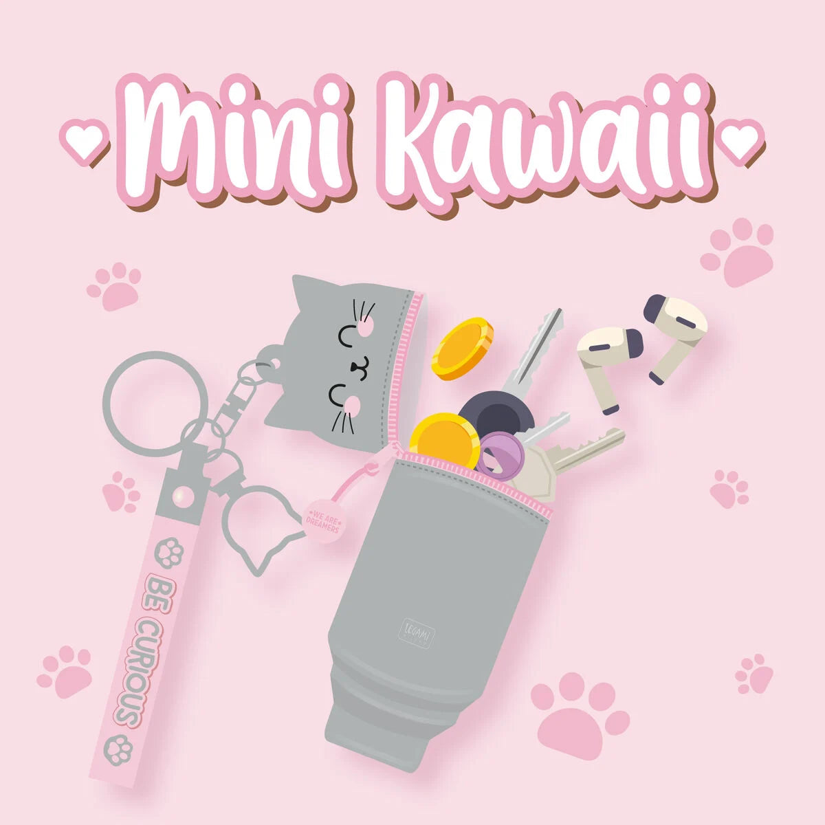 Porte-monnaie porte-clés Mini Kawaii - Legami