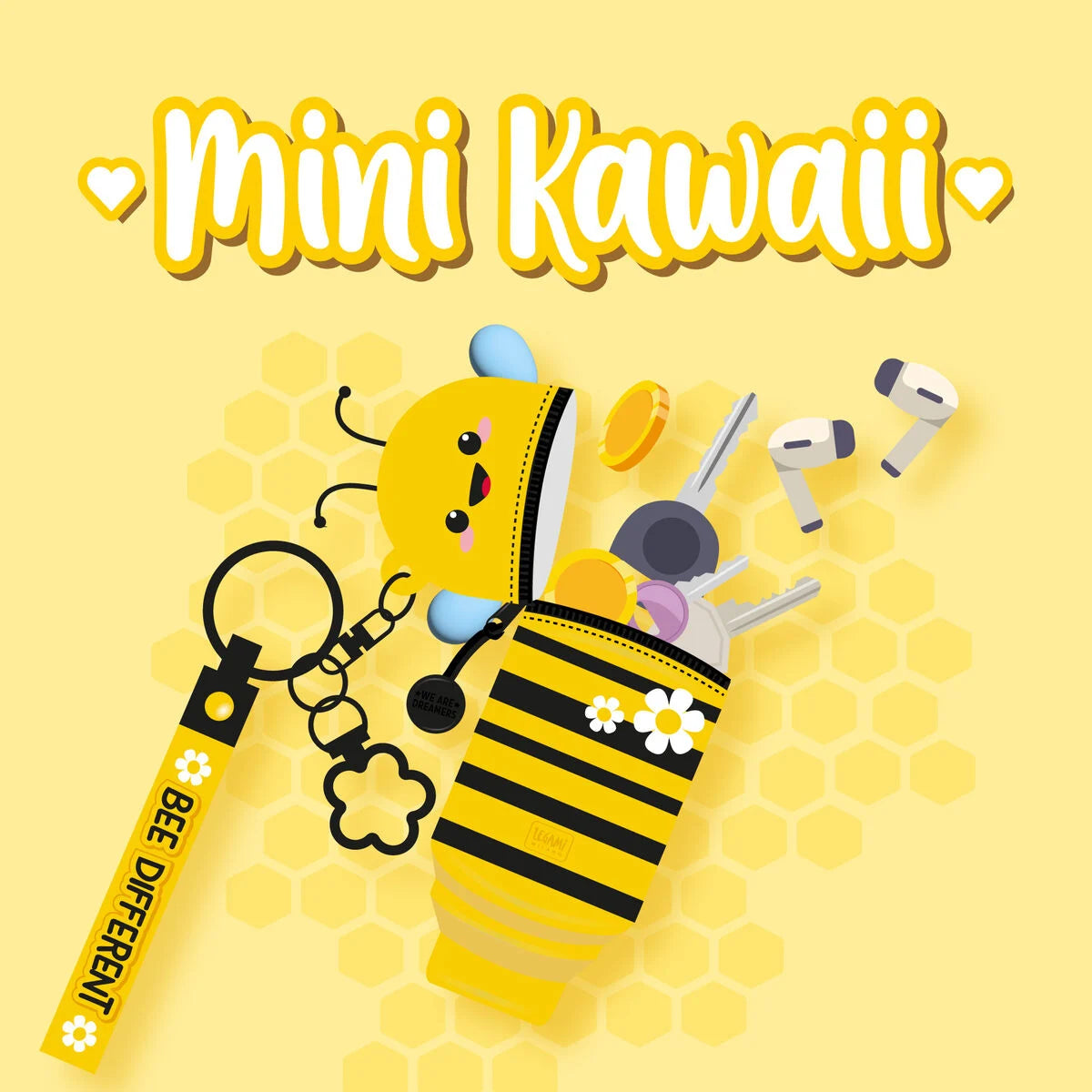 Porte-monnaie porte-clés Mini Kawaii - Legami