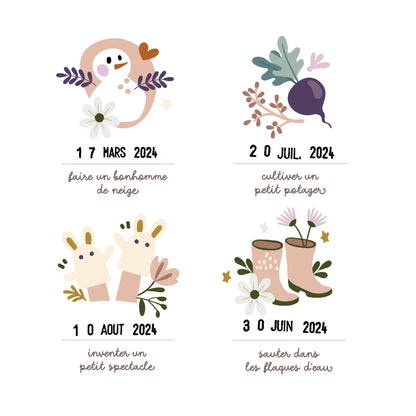 Affiche Nos jolis moments en famille - Les Petites Dates
