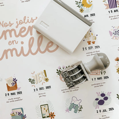 Affiche Nos jolis moments en famille - Les Petites Dates