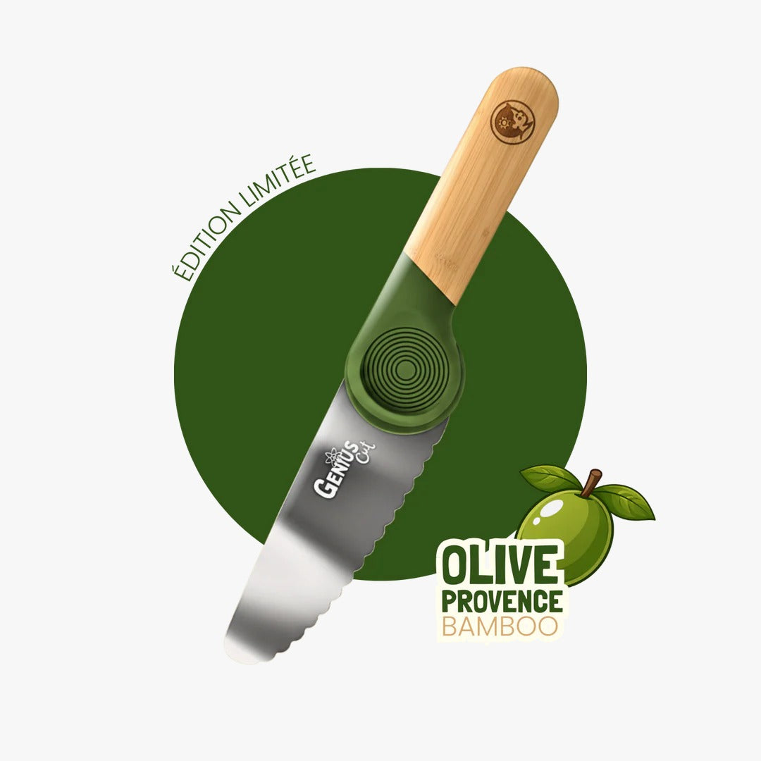 Couteau - vert olive bambou