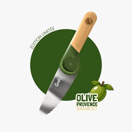 Couteau - vert olive bambou