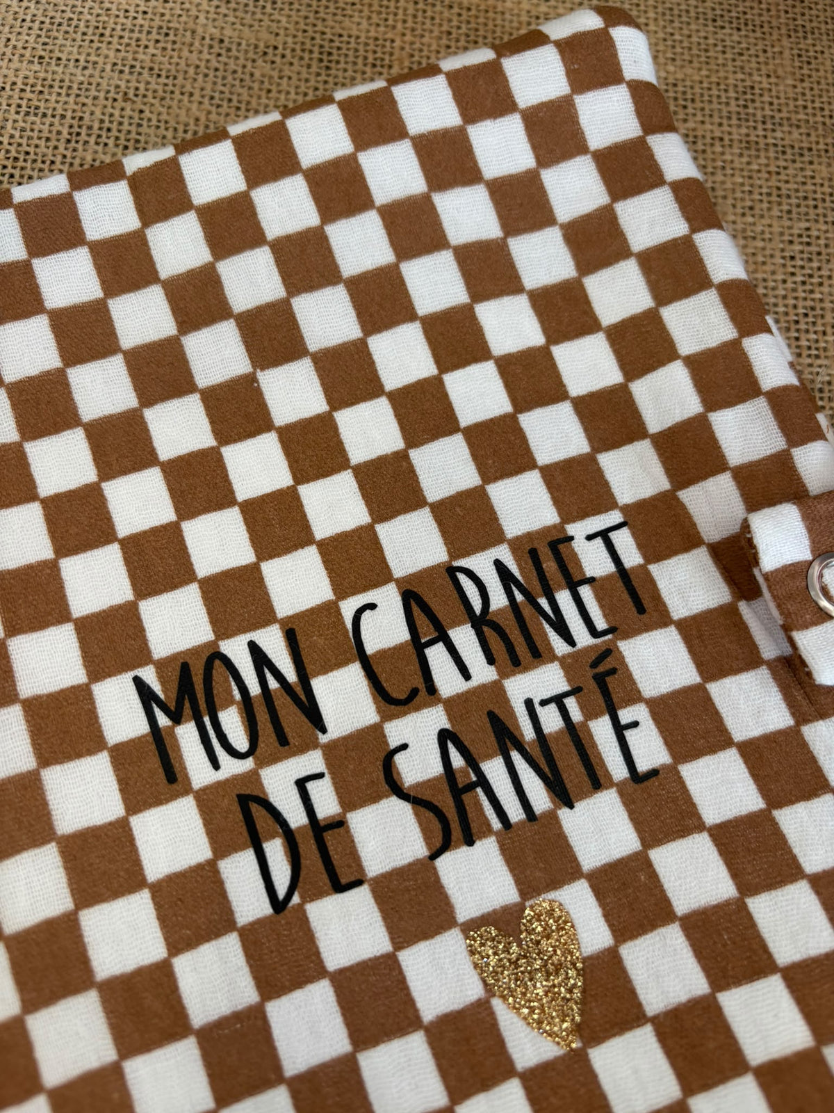 Protège carnet de santé - damier
