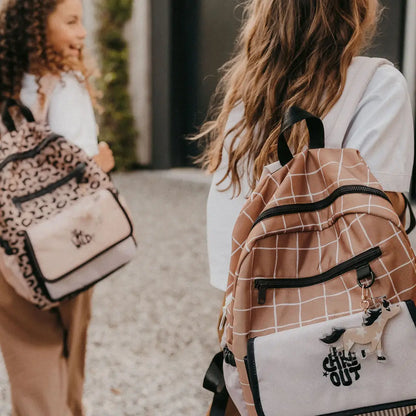 Sac à dos primaire - carreau caramel
