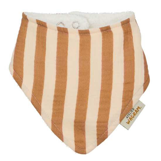 Bavoir triangle - rayures larges