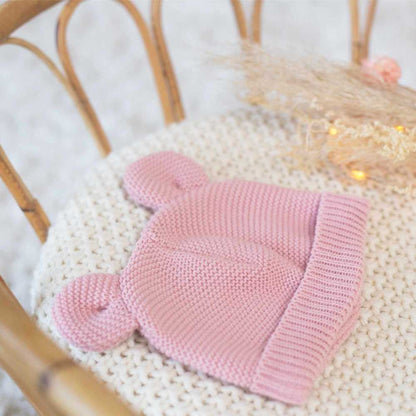 Bonnet maille naissance - 3kg7