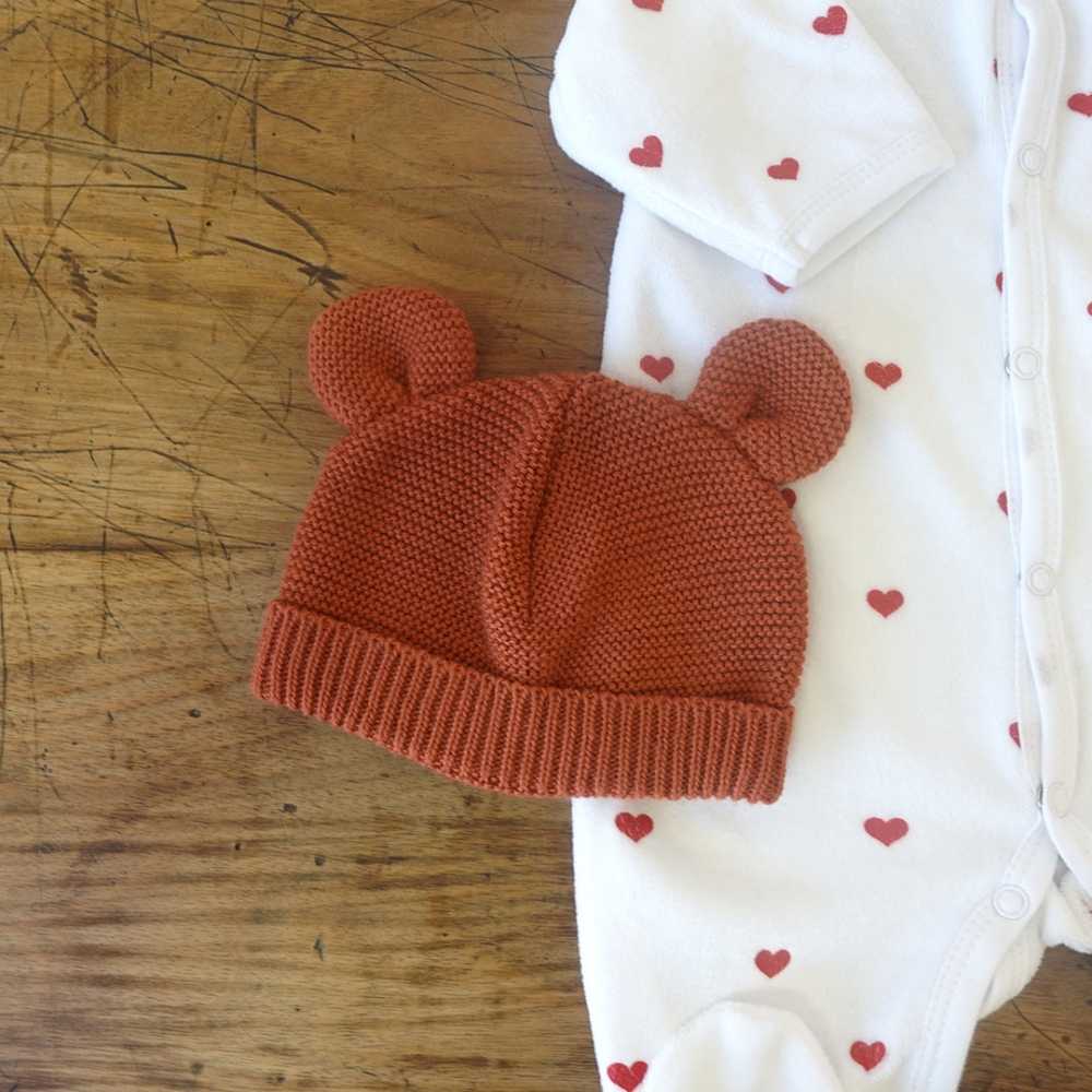 Bonnet maille naissance - 3kg7