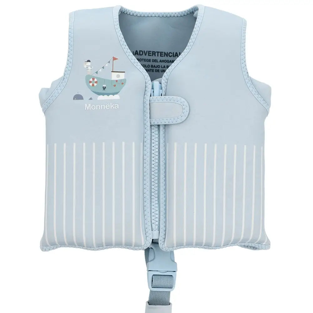 Gilet de flottaison - bateau bleu