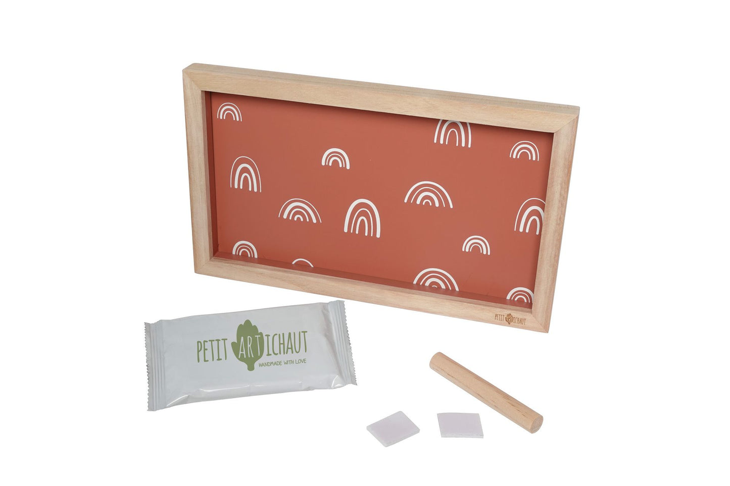 Cadre 2 empreintes - terracotta