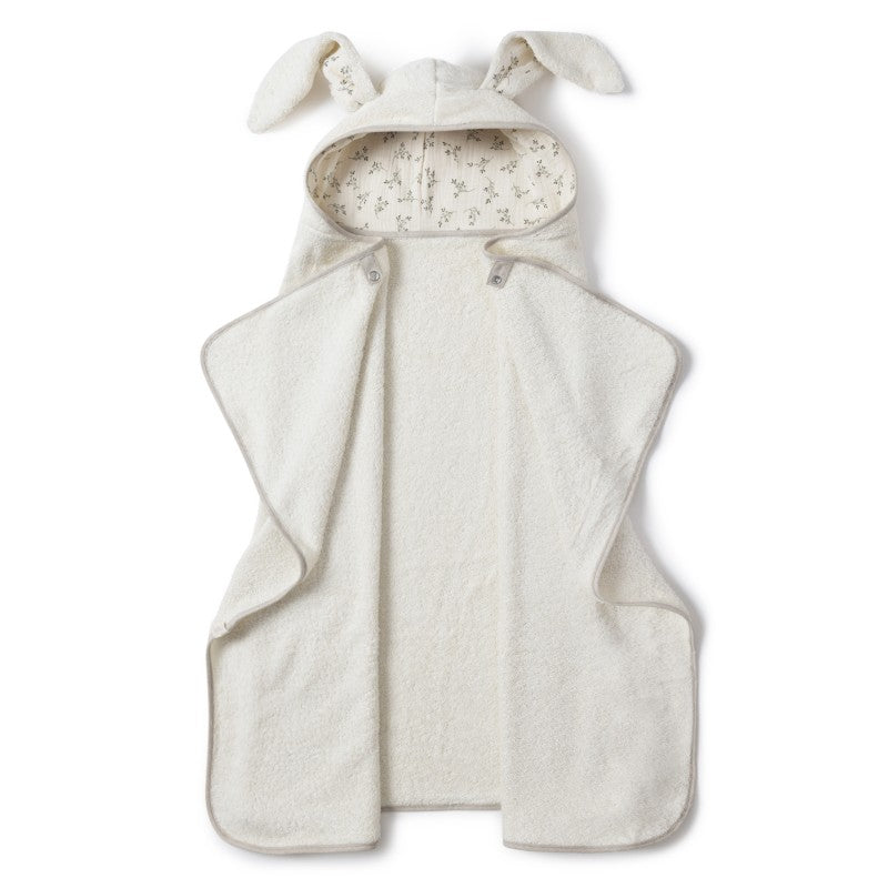 Cape de bain bunny - Olive Bloom - Babyshower