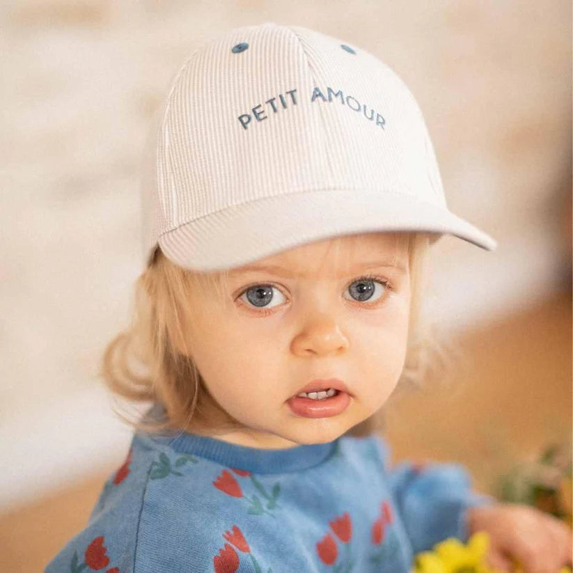 Casquette enfant Chamaye petit amour rayé