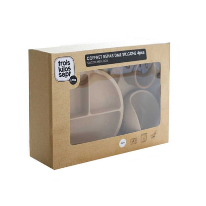 Coffret repas silicone 4 pièces - 3kg7