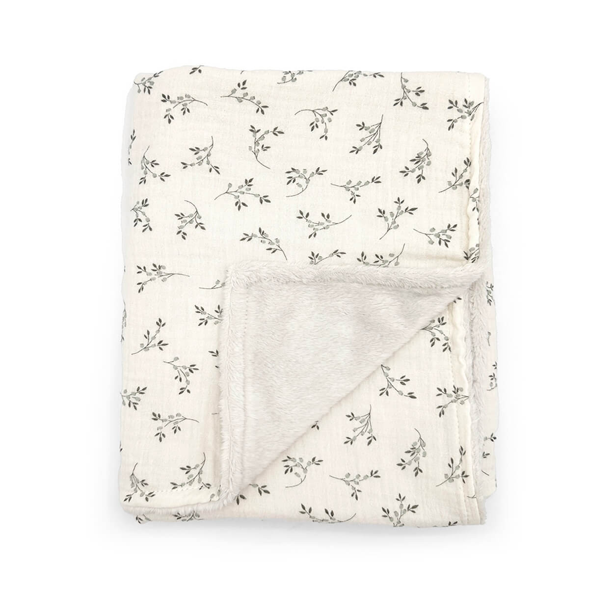 Couverture polaire XL Olive Bloom - Babyshower