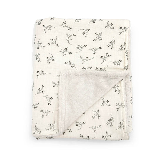 Couverture polaire XL Olive Bloom - Babyshower