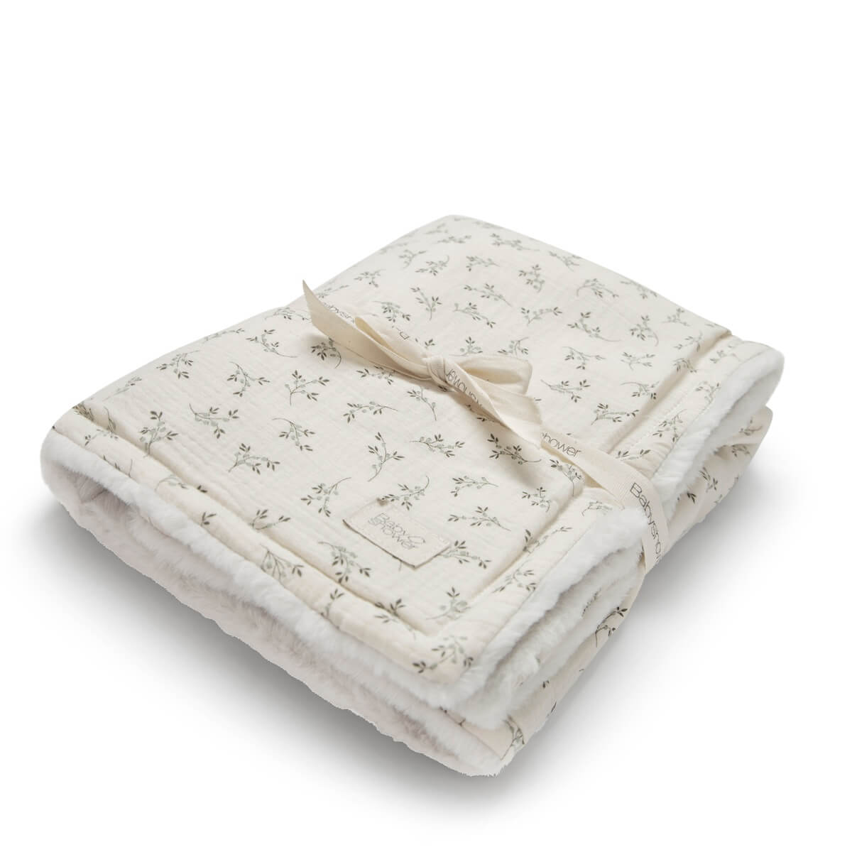 Couverture polaire XL Olive Bloom - Babyshower