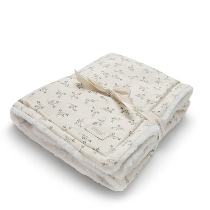 Couverture polaire XL Olive Bloom - Babyshower