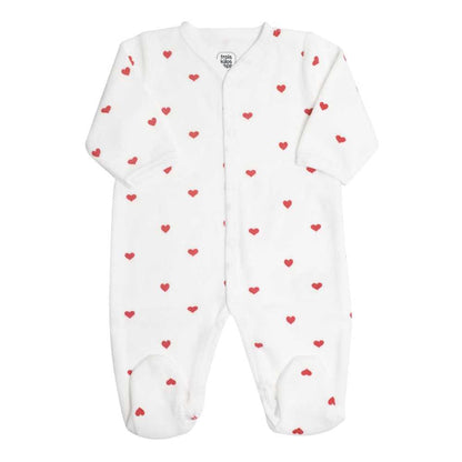 Pyjama velours coeur - 3kg7