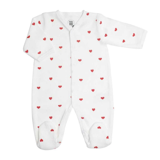 Pyjama velours coeur - 3kg7