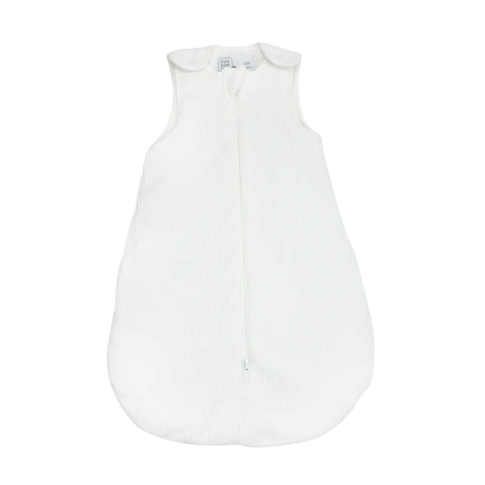 Gigoteuse naissance 0 mois - Velours côtelé blanche - 3kg7